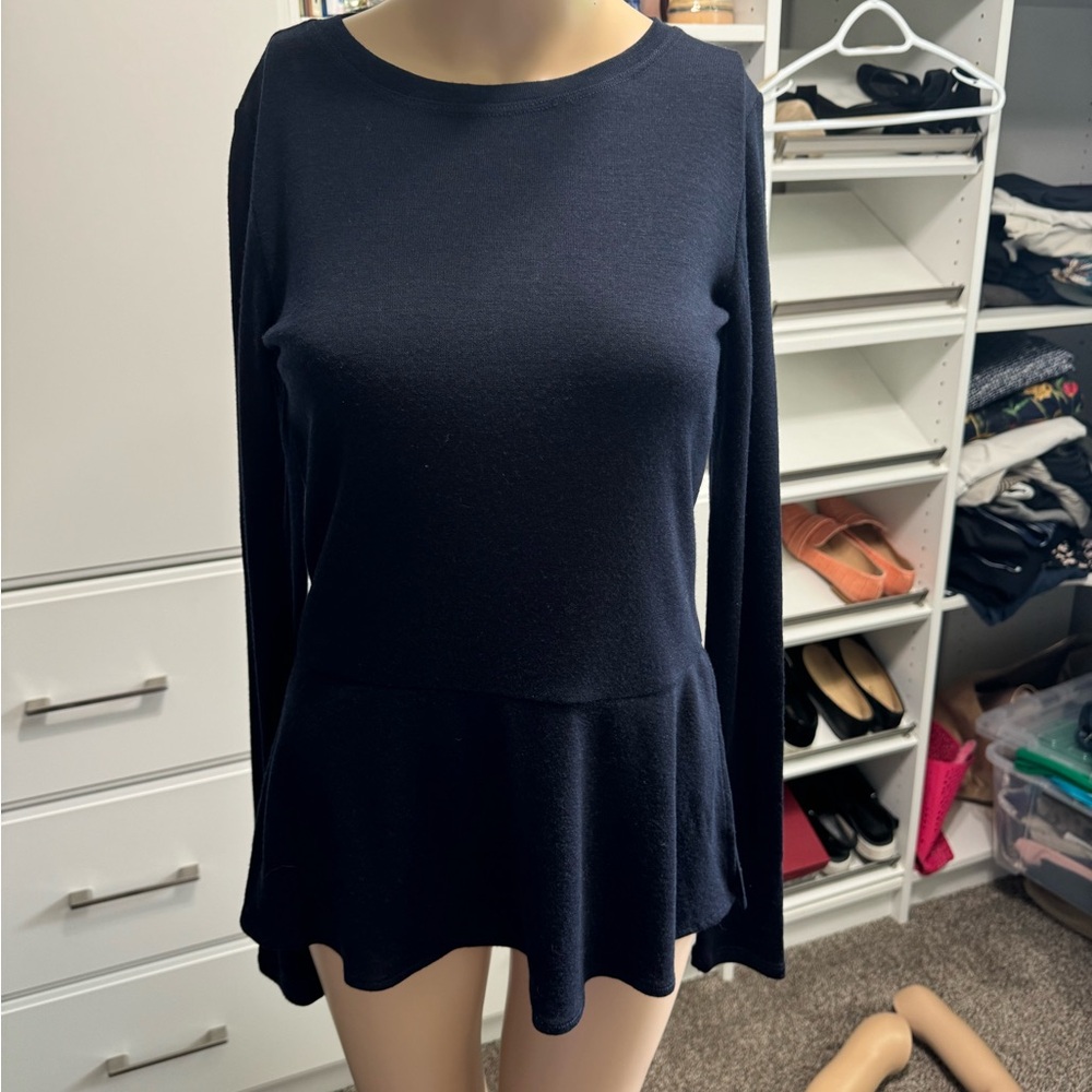 Theory, Size S, 100% Merino Wool, blue